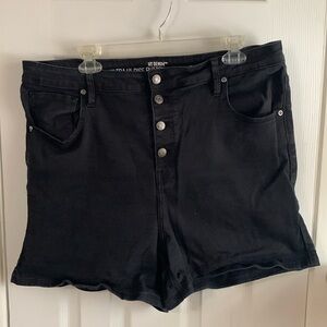 Hot Topic High Rise Button Front Shorts